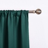 NICETOWN Thermal Insulated Blackout Short Curtain – Bathroom Curtain Gray Tie Up Shade for Small Window, Window Valance Balloon Roman Blind (Rod Pocket Panel, 46 inches W x 63 inches L)(Hunter Green)