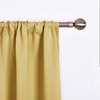 NICETOWN Thermal Insulated Blackout Short Curtain – Bathroom Curtain Gray Tie Up Shade for Small Window, Window Valance Balloon Roman Blind (Rod Pocket Panel, 46 inches W x 63 inches L)(Yellow)