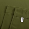 NICETOWN Thermal Insulated Blackout Short Curtain – Bathroom Curtain Gray Tie Up Shade for Small Window, Window Valance Balloon Roman Blind (Rod Pocket Panel, 46 inches W x 63 inches L)(Olive Green)