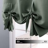 NICETOWN Thermal Insulated Blackout Short Curtain – Bathroom Curtain Gray Tie Up Shade for Small Window, Window Valance Balloon Roman Blind (Rod Pocket Panel, 46 inches W x 63 inches L)(Dark Mallard)