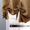 NICETOWN Thermal Insulated Blackout Short Curtain – Bathroom Curtain Gray Tie Up Shade for Small Window, Window Valance Balloon Roman Blind (Rod Pocket Panel, 46 inches W x 63 inches L)(Gold Brown)