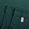 NICETOWN Thermal Insulated Blackout Short Curtain – Bathroom Curtain Gray Tie Up Shade for Small Window, Window Valance Balloon Roman Blind (Rod Pocket Panel, 46 inches W x 63 inches L)(Hunter Green)