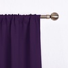 NICETOWN Thermal Insulated Blackout Short Curtain – Bathroom Curtain Gray Tie Up Shade for Small Window, Window Valance Balloon Roman Blind (Rod Pocket Panel, 46 inches W x 63 inches L)(Royal Purple)