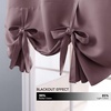 NICETOWN Thermal Insulated Blackout Short Curtain – Bathroom Curtain Gray Tie Up Shade for Small Window, Window Valance Balloon Roman Blind (Rod Pocket Panel, 46 inches W x 63 inches L)(Dry Rose)