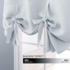 NICETOWN Thermal Insulated Blackout Short Curtain – Bathroom Curtain Gray Tie Up Shade for Small Window, Window Valance Balloon Roman Blind (Rod Pocket Panel, 46 inches W x 63 inches L)(Greyish White)
