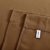 NICETOWN Thermal Insulated Blackout Short Curtain – Bathroom Curtain Gray Tie Up Shade for Small Window, Window Valance Balloon Roman Blind (Rod Pocket Panel, 46 inches W x 63 inches L)(Gold Brown)