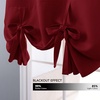 NICETOWN Thermal Insulated Blackout Short Curtain – Bathroom Curtain Gray Tie Up Shade for Small Window, Window Valance Balloon Roman Blind (Rod Pocket Panel, 46 inches W x 63 inches L)(Burgundy Red)