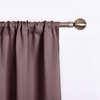 NICETOWN Thermal Insulated Blackout Short Curtain – Bathroom Curtain Gray Tie Up Shade for Small Window, Window Valance Balloon Roman Blind (Rod Pocket Panel, 46 inches W x 63 inches L)(Dry Rose)