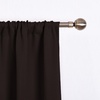 NICETOWN Thermal Insulated Blackout Short Curtain – Bathroom Curtain Gray Tie Up Shade for Small Window, Window Valance Balloon Roman Blind (Rod Pocket Panel, 46 inches W x 63 inches L)(Toffee Brown)
