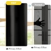 NICETOWN White Non-See-Through Light Filtering Curtains, Semi Sheer Privacy Grommet Drapes, 108 Inches Long 2 Panels, Cat Proof Window Curtains for Living Room Bedroom Home Decor, 42″ W(Black)