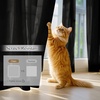 NICETOWN White Non-See-Through Light Filtering Curtains, Semi Sheer Privacy Grommet Drapes, 108 Inches Long 2 Panels, Cat Proof Window Curtains for Living Room Bedroom Home Decor, 42″ W(Black)