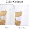 NICETOWN White Non-See-Through Light Filtering Curtains, Semi Sheer Privacy Grommet Drapes, 108 Inches Long 2 Panels, Cat Proof Window Curtains for Living Room Bedroom Home Decor, 42″ W(White)