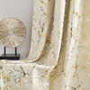 NICETOWN 100% Blackout Curtains Silver and Gold Patterned for Bedroom Living Room 84 Inches Long Marble Print Room Darkening Noise Reducing Thermal Insulated Grommet Abstract Drapes, 52″ W, 2 Panels(Light Beige)