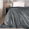 NICETOWN Grey Fleece Twin Blanket – 300GSM Soft Lightweight Plush Cozy Twin Blankets for Bed, Sofa, Couch, Travel, Camping, 60×80 inches(Grey)