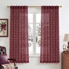 Grid Pattern | Burgundy Red