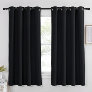 NICETOWN Black Out Curtains 63 Inch Long for Bedroom, W52xL63, 1 Panel