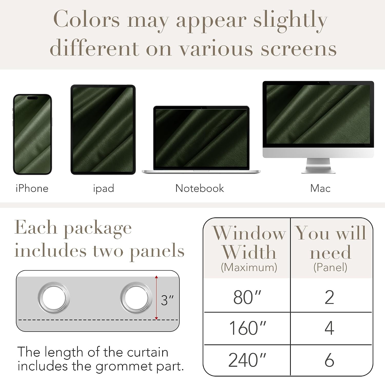 image:imageNICETOWN Gold Brown 90 inch Long Velvet Curtains amp Drapes 2 PanelsOlive Green