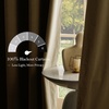 NICETOWN Gold Brown 90 inch Long Velvet Curtains & Drapes, 2 Panels(100% Blackout – Beige)