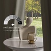 NICETOWN Gold Brown 90 inch Long Velvet Curtains & Drapes, 2 Panels(100% Blackout – Cream Ivory)