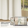NICETOWN Gold Brown 90 inch Long Velvet Curtains & Drapes, 2 Panels(100% Blackout – Cream Ivory)