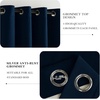 NICETOWN Gold Brown 90 inch Long Velvet Curtains & Drapes, 2 Panels(100% Blackout – Navy Blue)