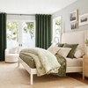 NICETOWN Gold Brown 90 inch Long Velvet Curtains & Drapes, 2 Panels(100% Blackout – Olive Green)