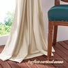 NICETOWN Gold Brown 90 inch Long Velvet Curtains & Drapes, 2 Panels(Beige)