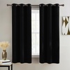 NICETOWN Gold Brown 90 inch Long Velvet Curtains & Drapes, 2 Panels(Black)