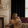 NICETOWN Gold Brown 90 inch Long Velvet Curtains & Drapes, 2 Panels(Black)
