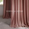 NICETOWN Gold Brown 90 inch Long Velvet Curtains & Drapes, 2 Panels(Desert Rose)