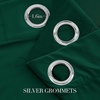 NICETOWN Gold Brown 90 inch Long Velvet Curtains & Drapes, 2 Panels(Emerald Green)