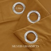 NICETOWN Gold Brown 90 inch Long Velvet Curtains & Drapes, 2 Panels(Gold Brown)