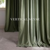 NICETOWN Gold Brown 90 inch Long Velvet Curtains & Drapes, 2 Panels(Grey Green)