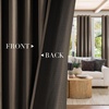 NICETOWN Gold Brown 90 inch Long Velvet Curtains & Drapes, 2 Panels(Taupe)