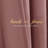 NICETOWN Gold Brown 90 inch Long Velvet Curtains & Drapes, 2 Panels(Wild Rose)