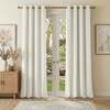 NICETOWN Gold Brown 90 inch Long Velvet Curtains & Drapes, 2 Panels(100% Blackout – Cream Ivory)
