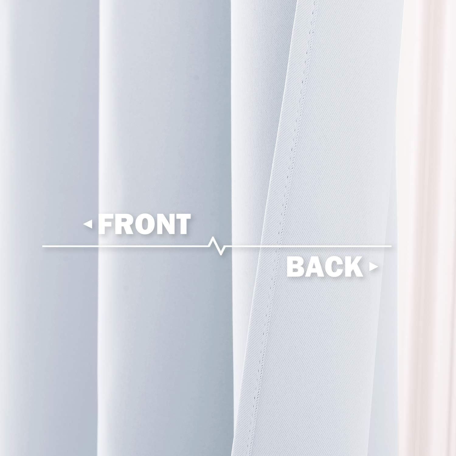 image:imageNICETOWN Kitchen Tiers Curtains for Small Window Bathroom 52 W x 30 LGreyish White