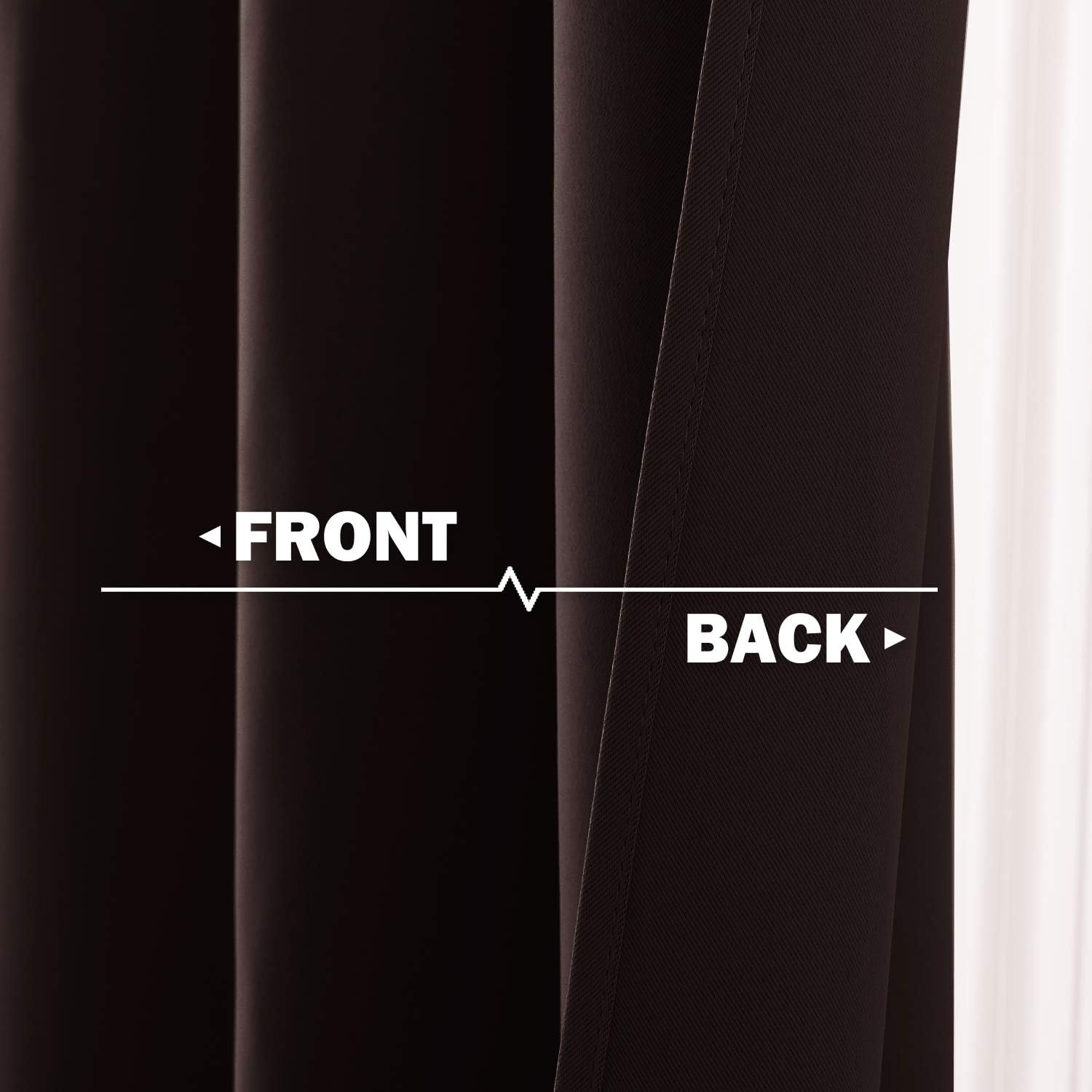image:imageNICETOWN Kitchen Tiers Curtains for Small Window Bathroom 52 W x 30 LToffee Brown