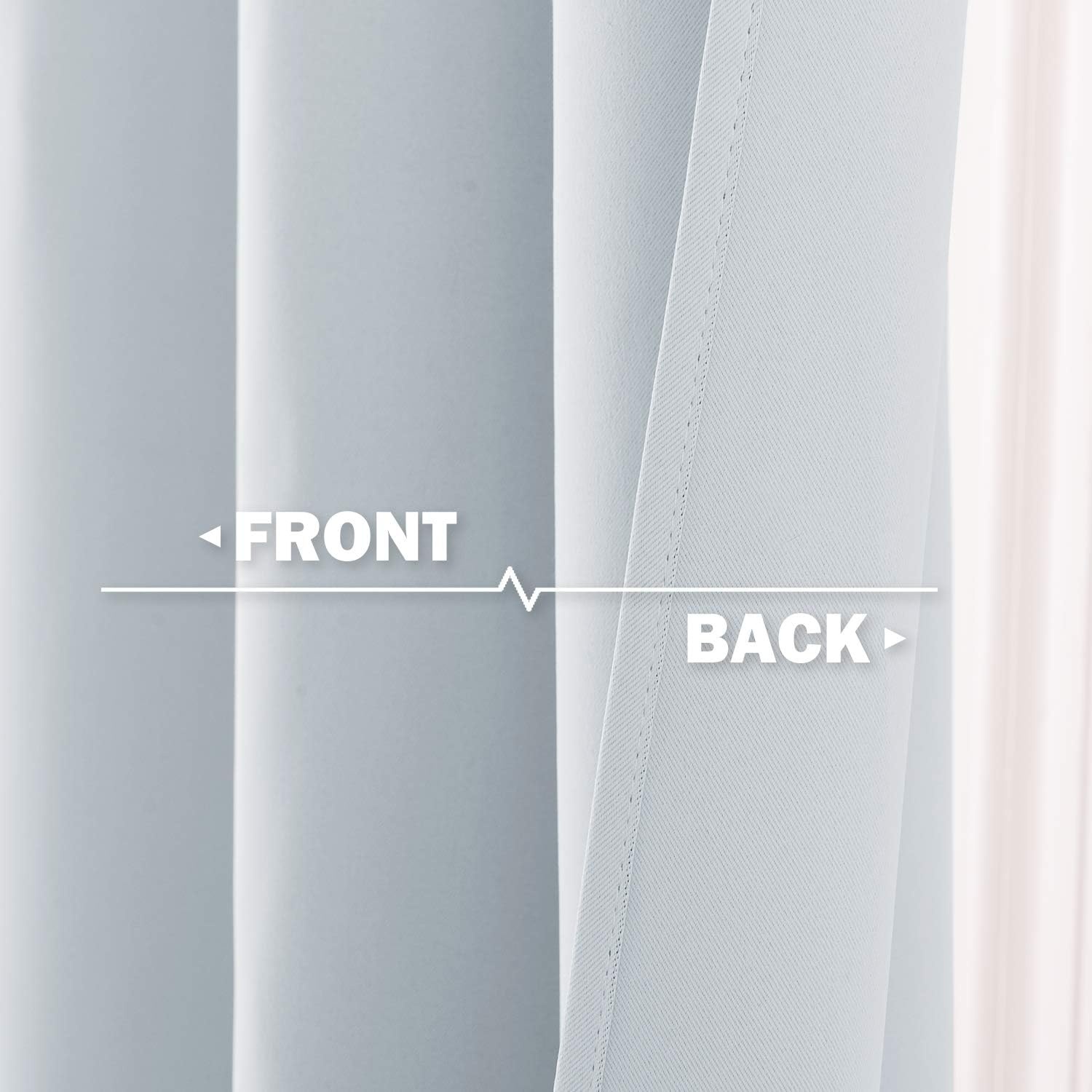 image:imageNICETOWN Kitchen Tiers Curtains for Small Window Bathroom 52 W x 30 LWhite