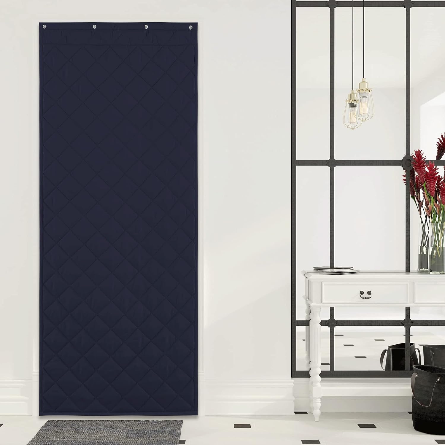 image:imageNICETOWN Thermal Insulated Door Curtains 82 Inches Long for Living Room