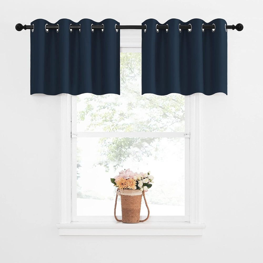 image:imageNICETOWN Kitchen Tiers Curtains for Small Window Bathroom 52 W x 30 L1 Panel  Biscotti Beige