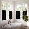 NICETOWN 4 Panels Stone Blue Blackout Curtains 63 inch Length for Nursery(Black)