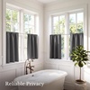 NICETOWN 4 Panels Stone Blue Blackout Curtains 63 inch Length for Nursery(Grey)
