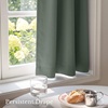 NICETOWN 4 Panels Stone Blue Blackout Curtains 63 inch Length for Nursery(Greyish Green)