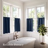 NICETOWN 4 Panels Stone Blue Blackout Curtains 63 inch Length for Nursery(Navy Blue)