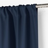 NICETOWN 4 Panels Stone Blue Blackout Curtains 63 inch Length for Nursery(Navy Blue)