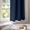 NICETOWN 4 Panels Stone Blue Blackout Curtains 63 inch Length for Nursery(Navy Blue)