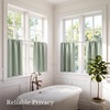 NICETOWN 4 Panels Stone Blue Blackout Curtains 63 inch Length for Nursery(Sage Green)