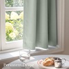 NICETOWN 4 Panels Stone Blue Blackout Curtains 63 inch Length for Nursery(Sage Green)