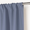 NICETOWN 4 Panels Stone Blue Blackout Curtains 63 inch Length for Nursery(Stone Blue)